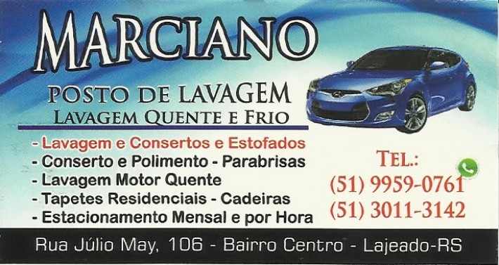 Postagem de Lavagem e Estofaria Marciano