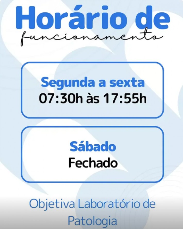 Postagem de Objetiva Laboratório de Patologia