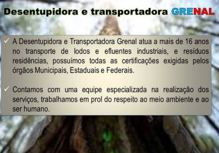 Postagem de Transportadora e Desentupidora Grenal