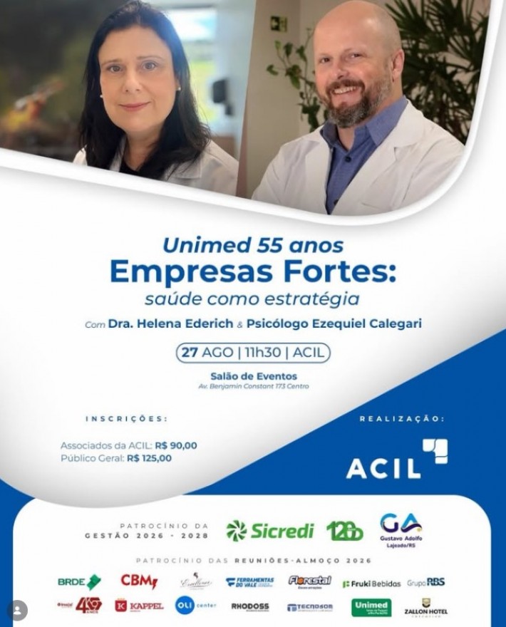 Postagem de Associação Comercial e Industrial de Lajeado – ACIL