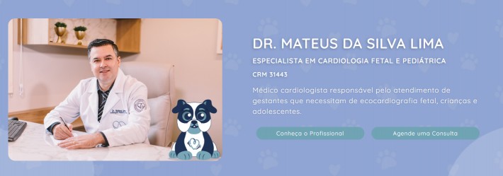 Postagem de Dr. Mateus Lima – Cardio Pediátrico e Fetal