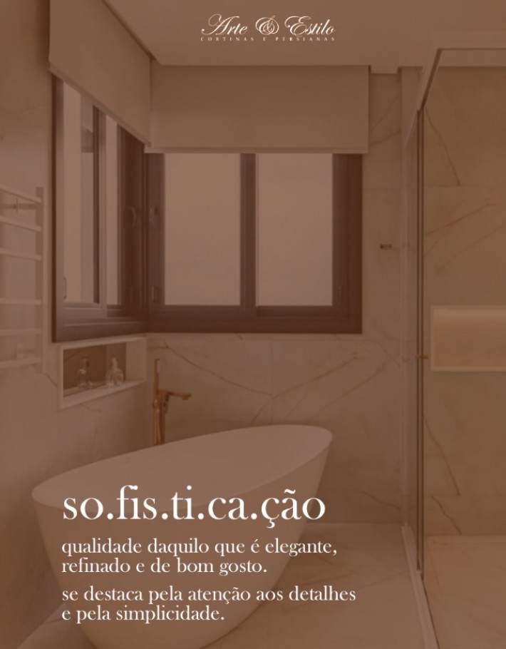 Postagem de Arte & Estilo – Cortinas e Persianas