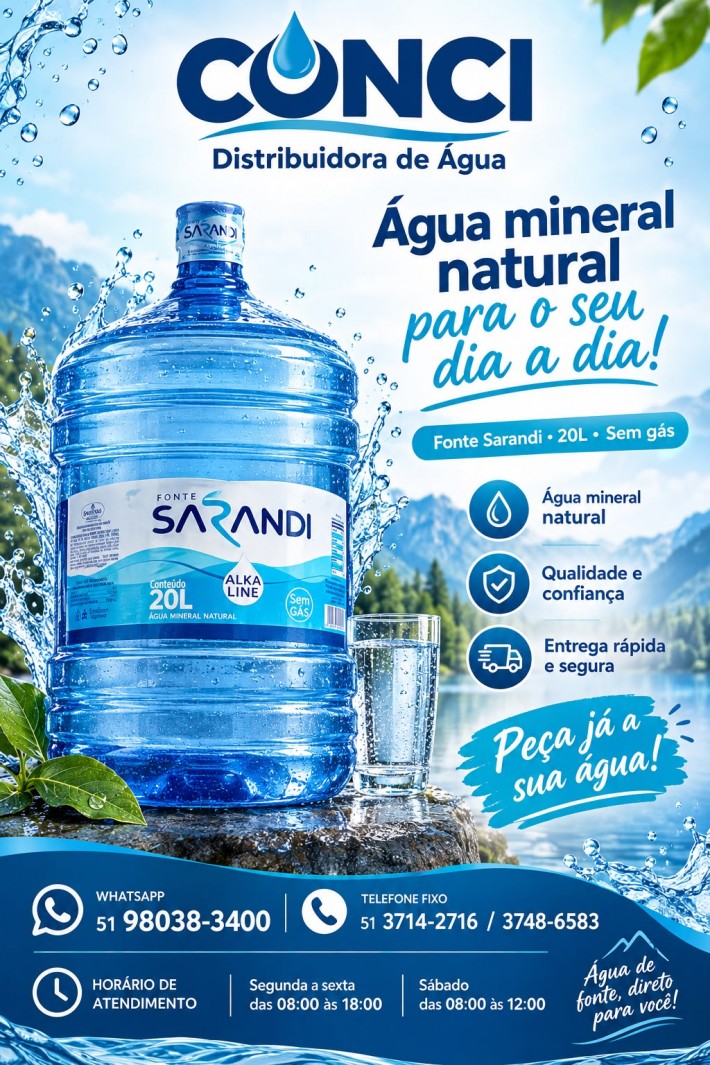 Postagem de Tele-Água Conci
