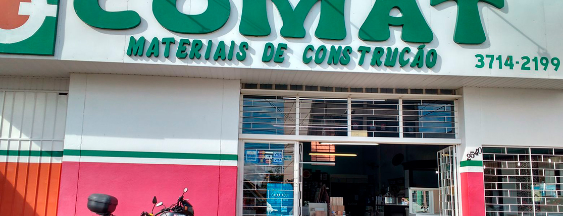 Banner COMAT Materiais de Construção