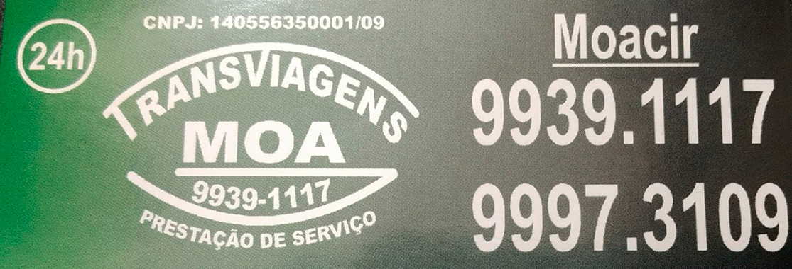 Banner Táxi Moa – Augusto e Moacir Dietrich