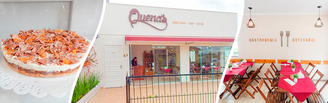 Banner Quena’s – Confeitaria, Café e Bistrô