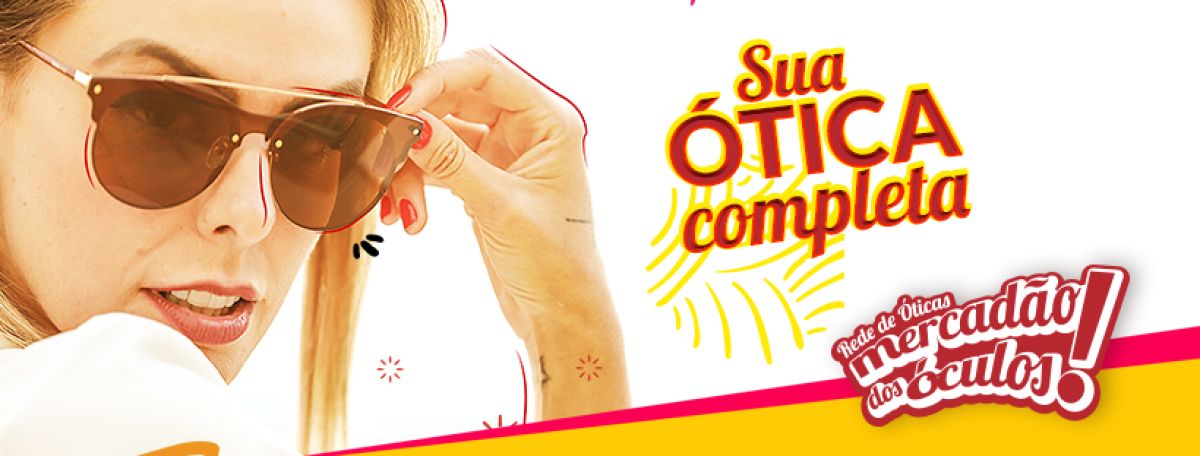 Banner Ótica Mercadão dos Óculos