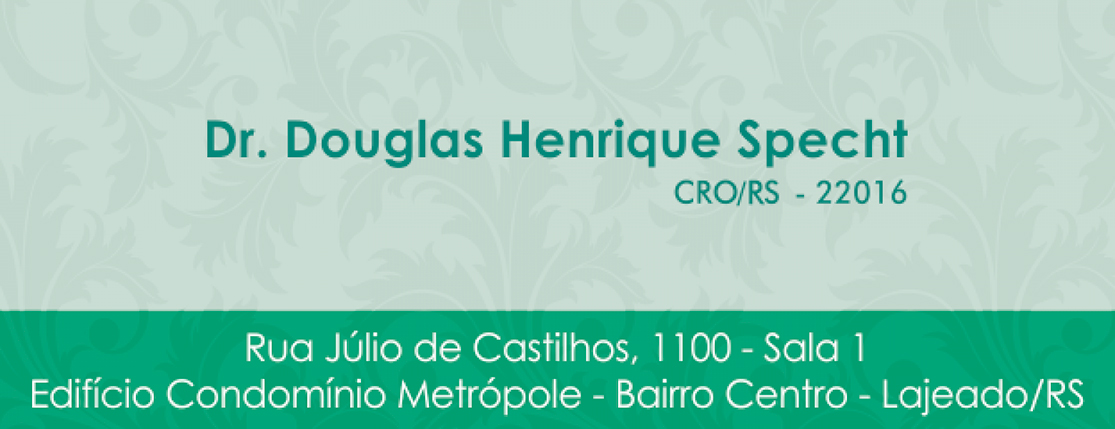 Banner Dr. Douglas Henrique Specht – Dentista