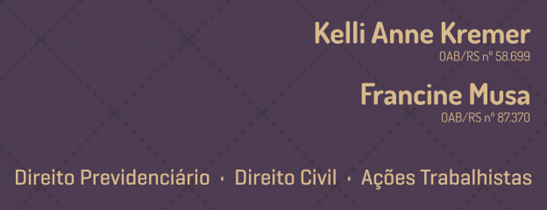 Banner Advocacia – Kelli A. Kremer e Francine Musa