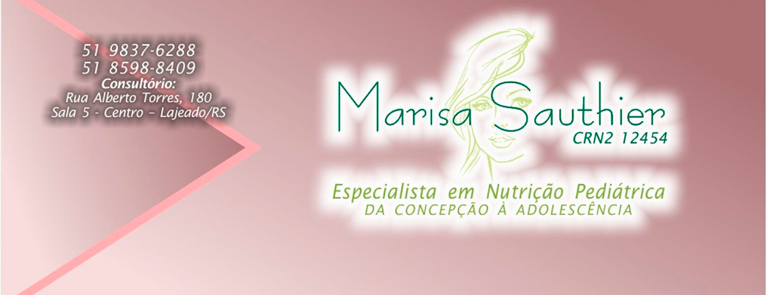 Banner Marisa F. Sauthier – Nutrição Pediátrica